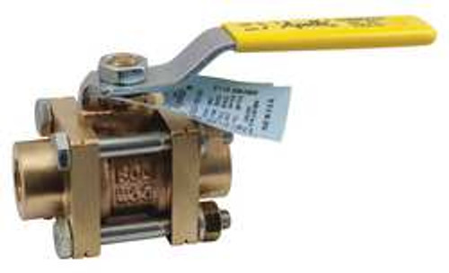 APOLLO 82LF10401 LF BRONZE BALL VALVE INLINE FNPT 3/4 IN