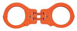 PEERLESS 850B-21CH41 HANDCUFFS HINGED ORANGE STEEL 12OZ 2 KEY