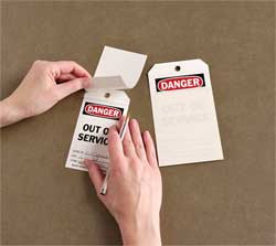 BRADY SPC ABSORBENTS 86517 DANGER TAG 7 X 4 IN BK AND R/WHT PK10