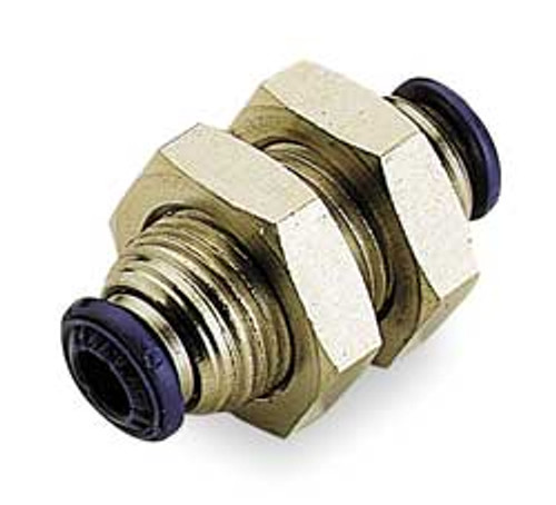 ALPHA FITTINGS 88050-02 BULKHEAD UNION BRASS PUSH-FIT 1/8IN. PK5 ALPHA FITTINGS 88050-02 BULKHEAD UNION BRASS PUSH-FIT 1/8IN. PK5