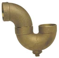 NIBCO 884 11/2 DWV P-TRAP WITH CLEAN OUT CAST BRONZE
