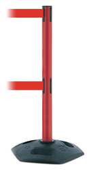 TENSABARRIER 886T2-21-STD-NO-R5X-C BARRIER POST WITH BELT 7-1/2 FT L RED
