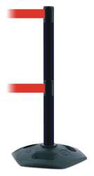TENSABARRIER 886T2-33-MAX-NO-R5X-C BARRIER POST WITH BELT 13 FT L RED
