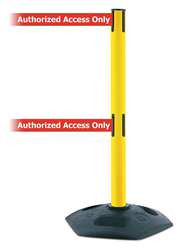 TENSABARRIER 886T2-35-MAX-NO-RAX-C BARRIER POST WITH BELT 38 IN H 13 FT L