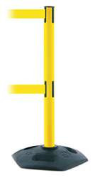 TENSABARRIER 886T2-35-MAX-NO-Y5X-C BARRIER POST WITH BELT 13 FT L YELLOW