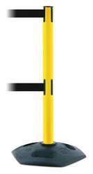 TENSABARRIER 886T2-35-STD-NO-B9X-C BARRIER POST WITH BELT 7-1/2 FT L BLACK