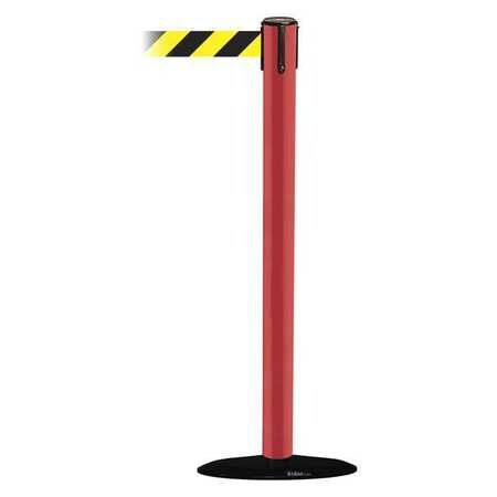 TENSABARRIER 889B-33-21-MAX-NO-D4X-C BARRIER POST WITH BELT 38 IN H 13 FT L