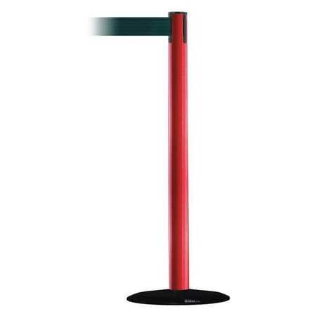 TENSABARRIER 889B-33-21-MAX-NO-G6X-C BARRIER POST WITH BELT 13 FT L GREEN
