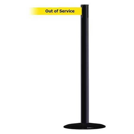 TENSABARRIER 889B-33-33-MAX-NO-YEX-C BARRIER POST WITH BELT 13 FT L YELLOW