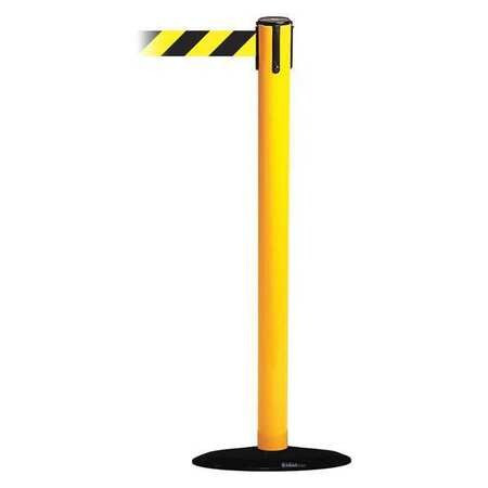 TENSABARRIER 889B-33-35-MAX-NO-D4X-C BARRIER POST WITH BELT 38 IN H 13 FT L