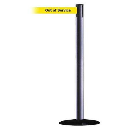 TENSABARRIER 889B-33-73-MAX-NO-YEX-C BARRIER POST WITH BELT 13 FT L YELLOW