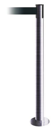 TENSABARRIER 889F-1S-1S-MAX-NO-G7X-C FIXED BARRIER POST W/ BELT SATIN CHROME