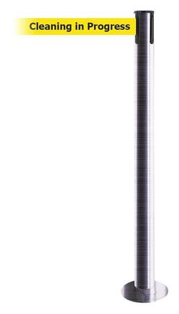 TENSABARRIER 889F-1S-1S-STD-NO-YCX-C FIXED BARRIER POST WITH BELT 7-1/2 FT L