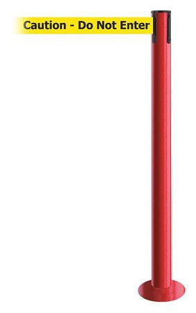 TENSABARRIER 889F-21-21-STD-NO-YAX-C FIXED BARRIER POST WITH BELT 7-1/2 FT L