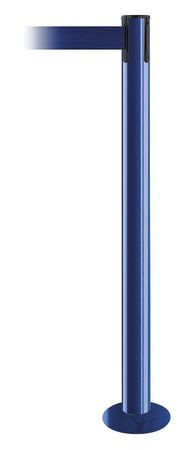 TENSABARRIER 889F-23-23-STD-NO-L5X-C FIXED BARRIER POST WITH BELT BLUE