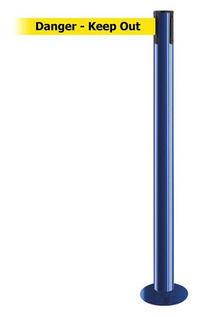 TENSABARRIER 889F-23-23-STD-NO-YDX-C FIXED BARRIER POST WITH BELT 7-1/2 FT L