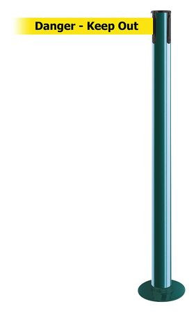 TENSABARRIER 889F-28-28-MAX-NO-YDX-C FIXED BARRIER POST WITH BELT 13 FT L