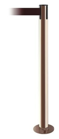 TENSABARRIER 889F-2P-2P-STD-NO-R7X-C FIXED BARRIER POST WITH BELT MAROON