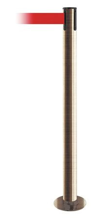 TENSABARRIER 889F-2S-2S-STD-NO-R5X-C FIXED BARRIER POST WITH BELT RED