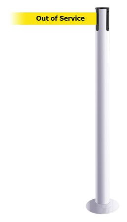 TENSABARRIER 889F-32-32-STD-NO-YEX-C FIXED BARRIER POST WITH BELT 7-1/2 FT L