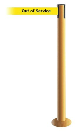 TENSABARRIER 889F-35-35-MAX-NO-YEX-C FIXED BARRIER POST WITH BELT 13 FT L