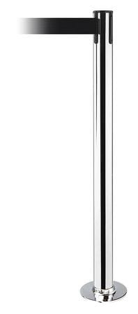 TENSABARRIER 889F-3P-3P-MAX-NO-B9X-C FIXED BARRIER POST WITH BELT BLACK