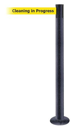 TENSABARRIER 889F-89-89-MAX-NO-YCX-C FIXED BARRIER POST WITH BELT 13 FT L