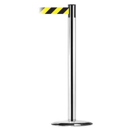 TENSABARRIER 889U-1P-1P-STD-NO-D4X-C BARRIER POST WITH BELT METAL 7-1/2 FT L