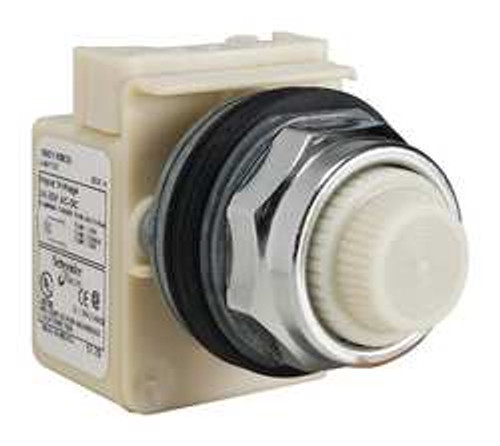 SCHNEIDER ELECTRIC 9001KP35W31 PILOT LIGHT,INCAN,WHITE,24-28VAC/DC