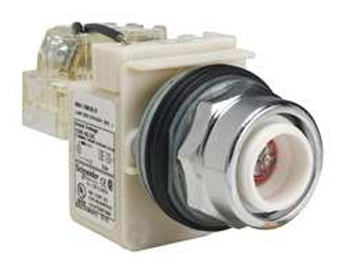 SCHNEIDER ELECTRIC 9001KT38LR PUSH TO TEST PILOT LIGHT,RED,LED