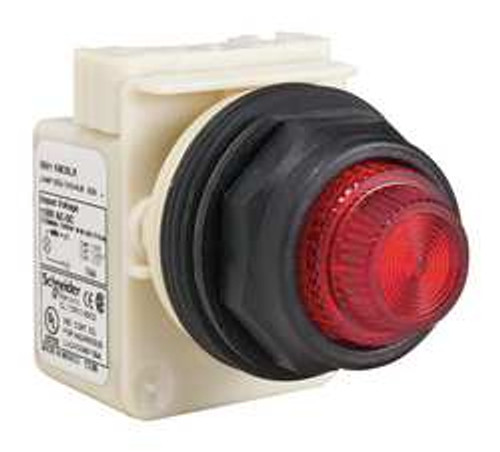 SCHNEIDER ELECTRIC 9001SKP38LRR31 PILOT LIGHT LED RED 120V FRESNEL LENS SCHNEIDER ELECTRIC 9001SKP38LRR31 PILOT LIGHT LED RED 120V FRESNEL LENS