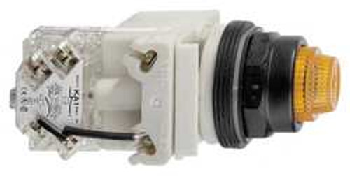 SCHNEIDER ELECTRIC 9001SKT1A31 PUSH TO TEST PILOT LIGHT AMBER INCAND