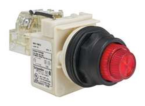 SCHNEIDER ELECTRIC 9001SKT35R31 PUSH TO TEST PILOT LIGHT RED INCAND