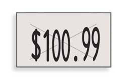 GARVEY 90948 PRICING LABELS 1-LINE WHITE PK16