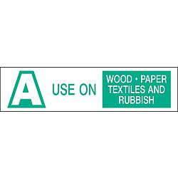 BRADY SPC ABSORBENTS 95222 FIRE EXTINGUISHER LABEL 1-1/2INHX6INW