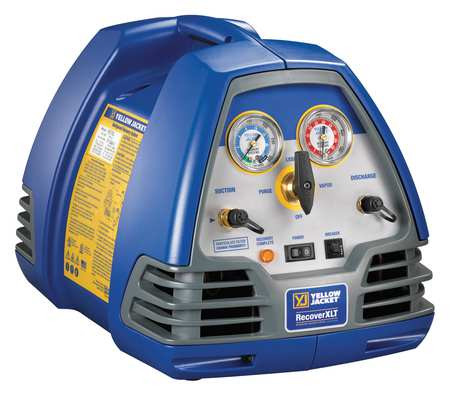 YELLOW JACKET 95762 REFRIGERANT RECOVERY MACHINE 1/2 HP 115V