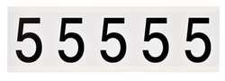 BRADY SPC ABSORBENTS 9714-5 NUMBER LABEL 1-15/16IN.H CHARACTER VINYL