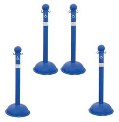 MR. CHAIN 99965-4 HANDICAPPED HEAVY DUTY STANCHION PK 4