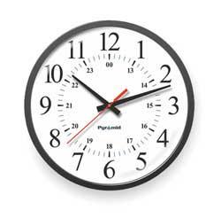 PYRAMID 9A13DG WIRELESS SYNC CLOCK ANALOG 12/24 HR