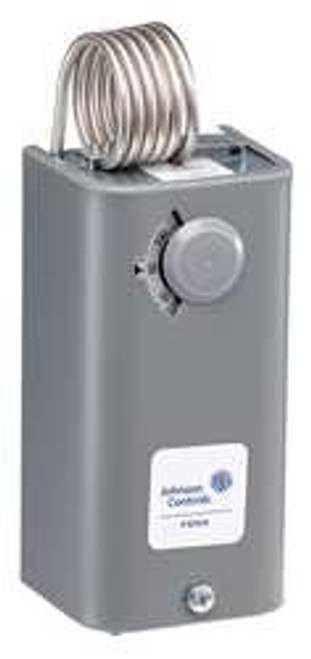 JOHNSON CONTROLS A19BAC-1C MECH TSTAT,HEAT OR COOL,STEEL,110/30F