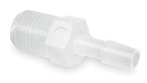ELDON JAMES A4-4HDPE ADAPTER THREAD TO BARB POLY 1/4 IN PK 10 ELDON JAMES A4-4HDPE ADAPTER THREAD TO BARB POLY 1/4 IN PK 10