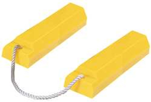 CHECKERS INDUSTRIAL PRODUCTS AC3518-P AIRPLANE CHOCK,3 IN H,URETHANE,YELLOW,PR CHECKERS INDUSTRIAL PRODUCTS AC3518-P AIRPLANE CHOCK,3 IN H,URETHANE,YELLOW,PR