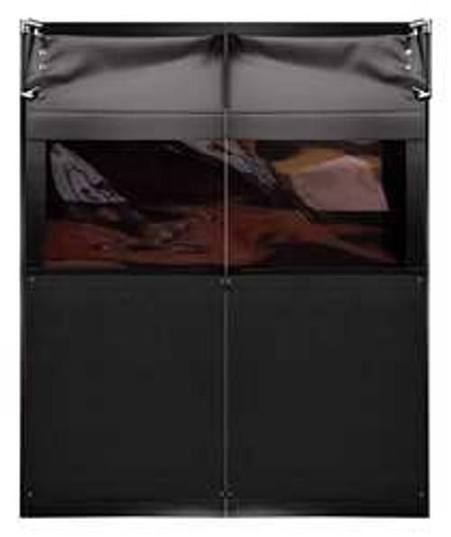 CHASE AIR9733084BLA H1810 SWINGING DOOR 7 X 2.5 FT BLACK PVC