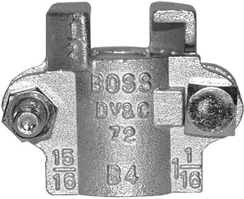 DIXON VALVE  COUPLING B5 CLAMP 2BOLT IR,1/2"ID,1-4/64"- 1-12/64"