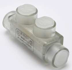 BURNDY BISR1/0 INSULMULTITAPCON,UNPLATED,14 AWG,1/0 AWG