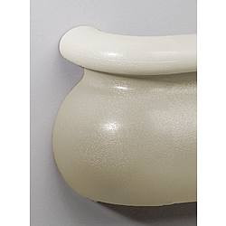 PAWLING CORP BRL-625S-0-370 LEFT HANDRAIL RETURN EGGSHELL 3-3/16IN.