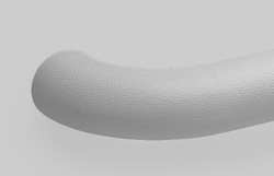 PAWLING CORP BRR-1225-0-210 H3482 RIGHT HANDRAIL RETURN SILVER-GRAY