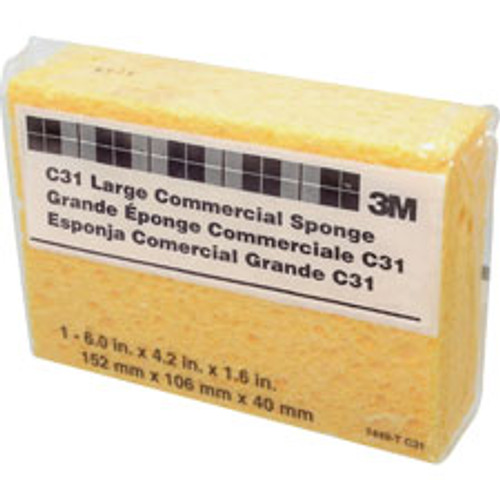 3M C31 SPONGE, LARGE, COMMERCIAL, 6 X 4.2 X 1.6 3M C31 SPONGE, LARGE, COMMERCIAL, 6 X 4.2 X 1.6