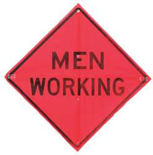 USA-SIGN C/36-EMO-3FH-HD MEN WORKING ROAD SIGN MEN WORKING 36 X 36IN