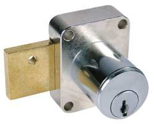COMPX NATIONAL C8173-KD-4 PIN TUMBLER CAM DOOR LOCK SATIN BRS KD